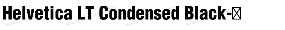 Helvetica LT Condensed Black字体转换